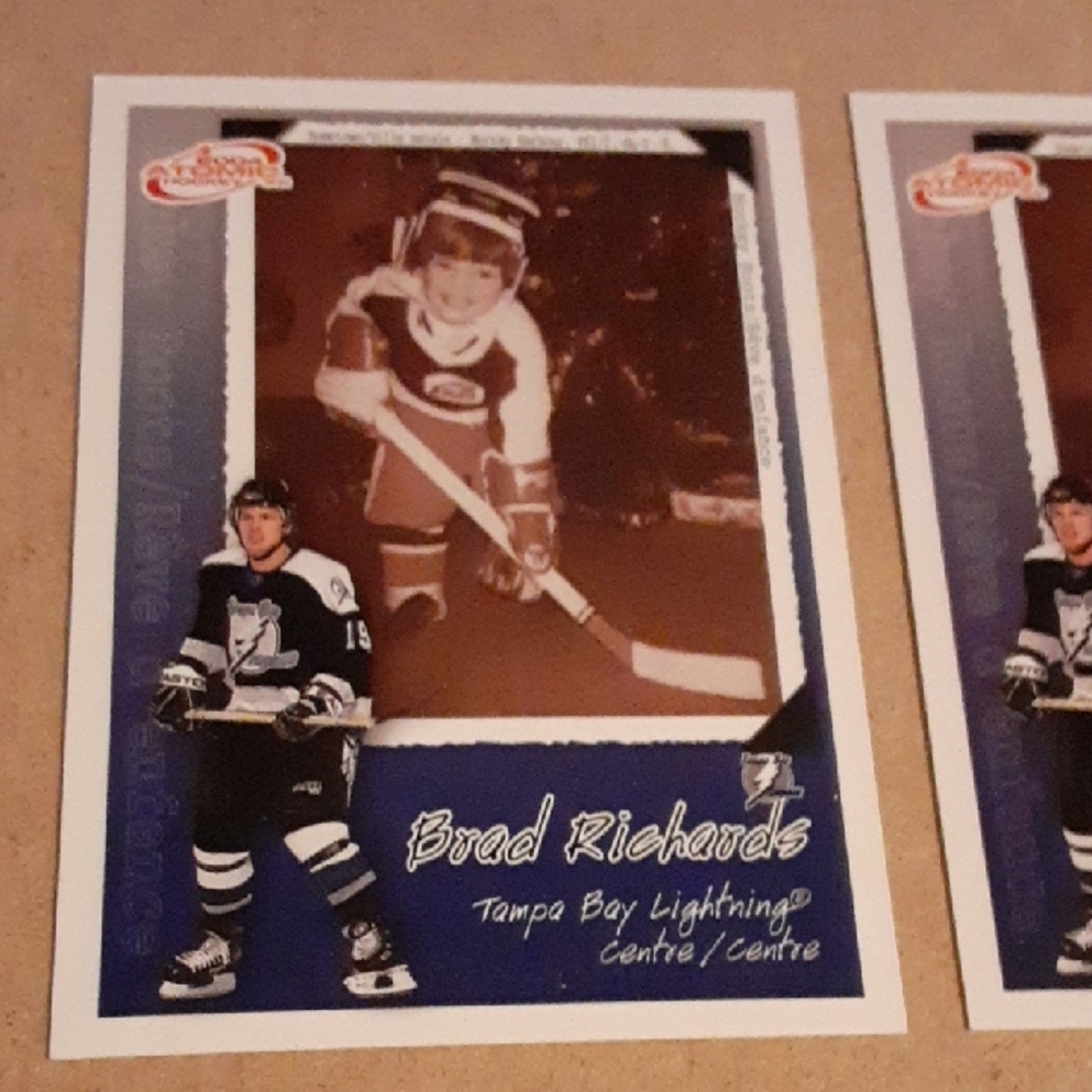 Brad Richards Lightning NHL Hockey Trading Card Set - Blue
